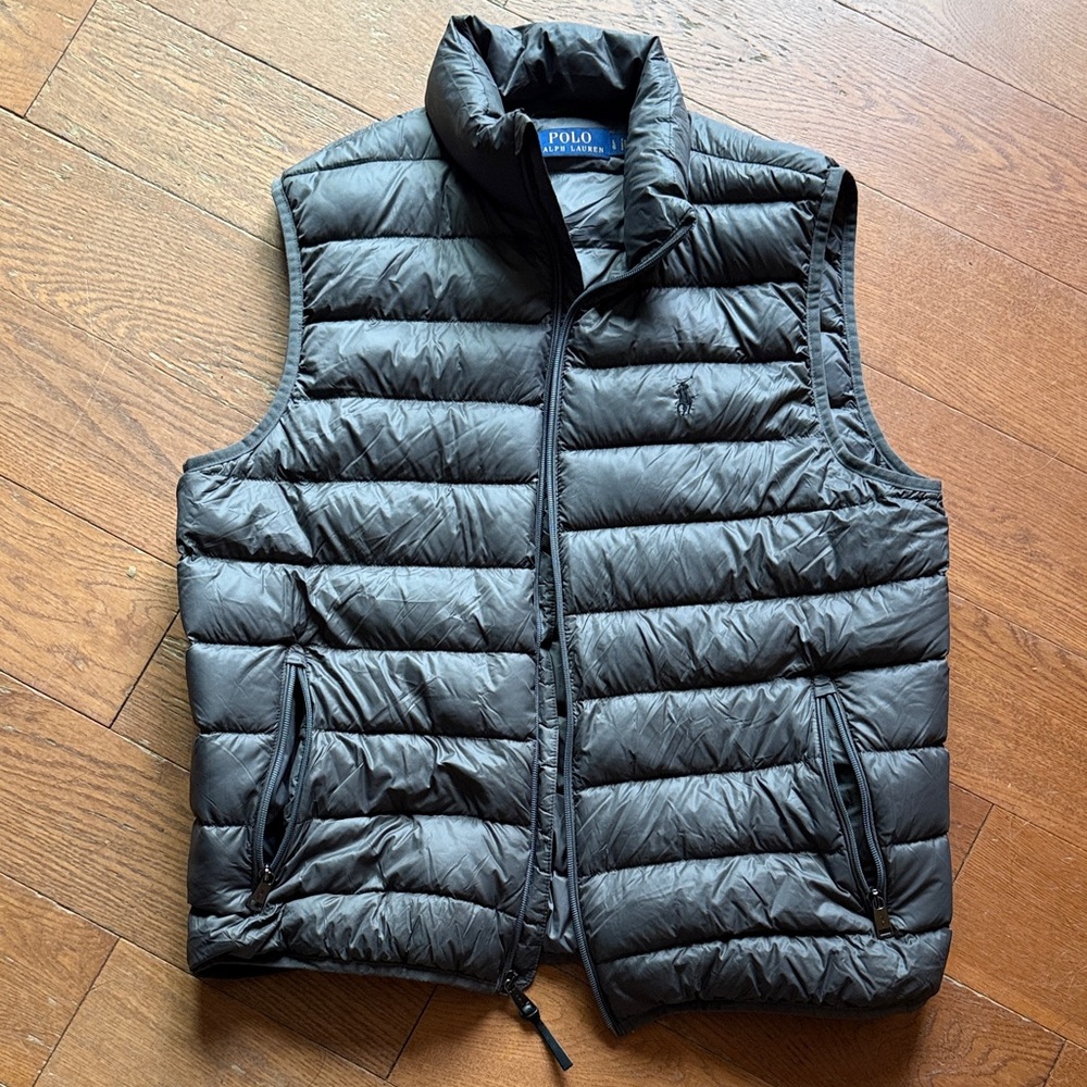 Polo by Ralph Lauren Charcoal Quilted Vest